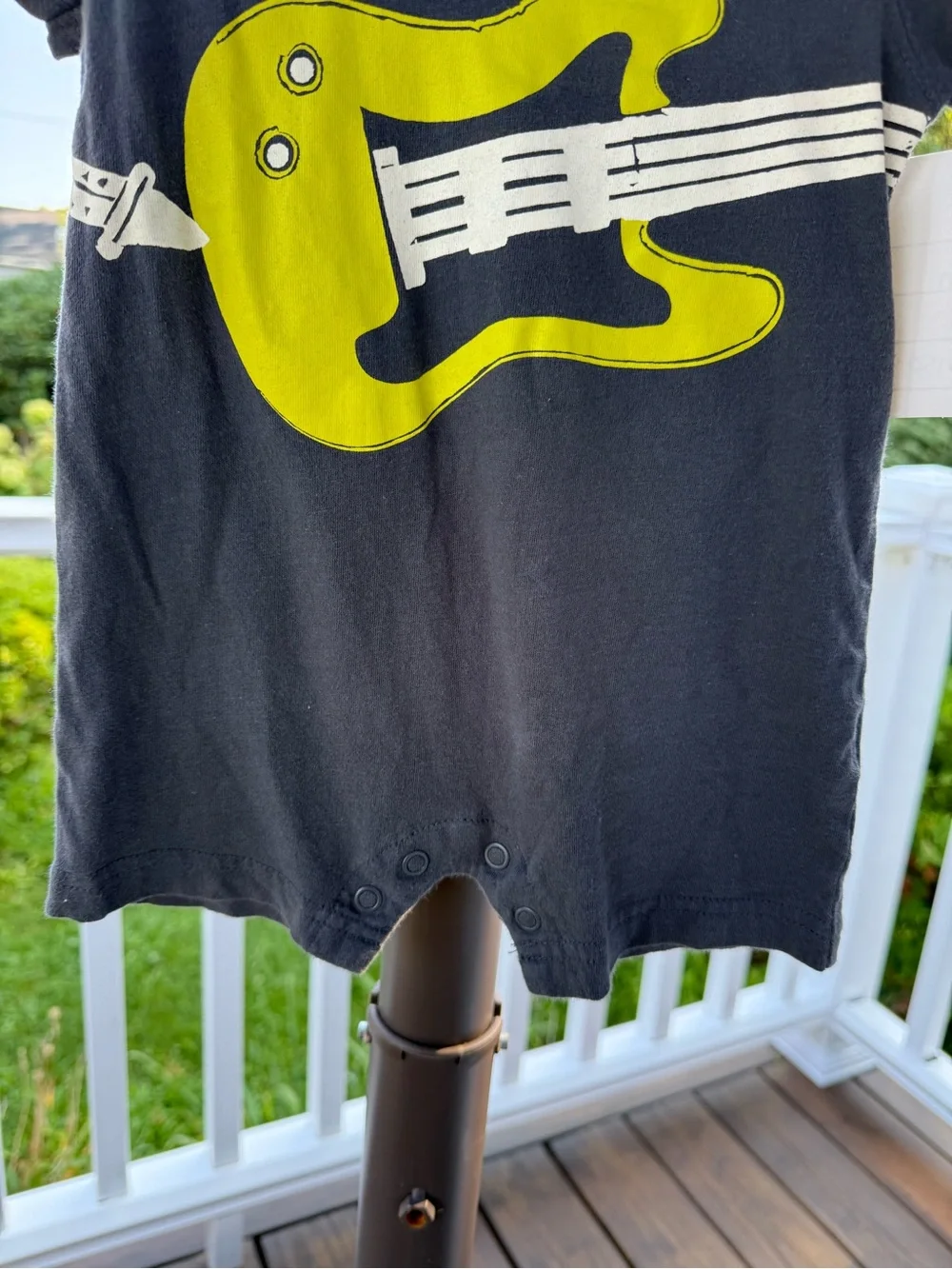 Carters guitar romper onesie 6m